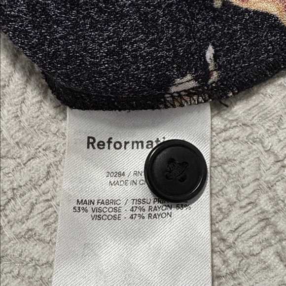 Reformation Black Floral Mini Dress - Picture 10 of 10